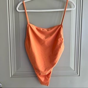 Forever 21 High Leg Cheeky One Piece Swimsuit